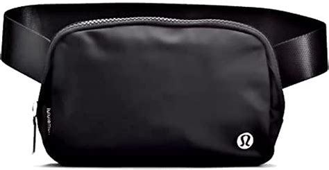 Lulu lemon Belt Bag, Black, 7.5 x 5 x 2 inches,Athletica Everywhere